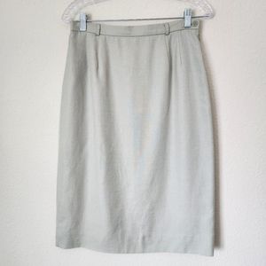 Talbots Petites Light Mint Green Pencil Skirt, Size 10P